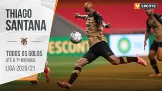 Thiago Santana (Santa Clara): Golos até à 7.ª jornada (Liga 2020/2021)