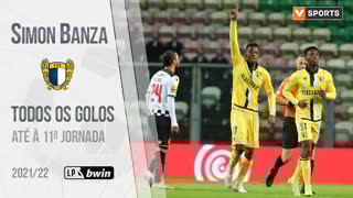 Simon Banza (Famalicão): Golos até à 11.ª jornada (Liga 2021/2022)