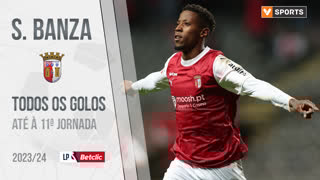 Banza (SC Braga): Golos até à 11.ª jornada (Liga 2023/2024)