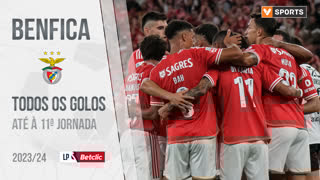 Benfica: Golos até à 11.ª jornada (Liga 2023/2024)
