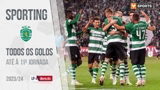 Sporting: Golos até à 11.ª jornada (Liga 2023/2024)