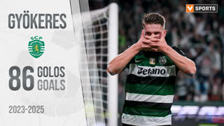 Gyökeres: 86 golos pelo Sporting (2023-2025)