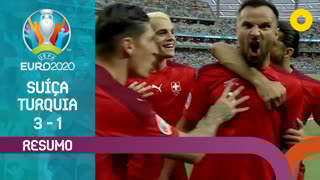 UEFA Euro (Grupos - Jornada 3): Resumo Suíça 3-1 Turquia