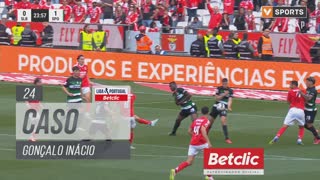 Sporting, Caso, Gonçalo Inácio aos 24'
