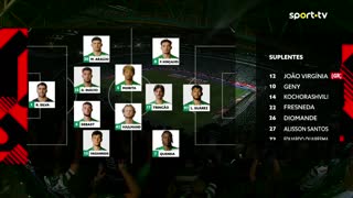 Sporting x Braga: Início de jogo