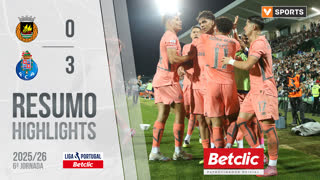 Liga Portugal Betclic (6ªJ): Resumo Rio Ave 0-3 FC Porto