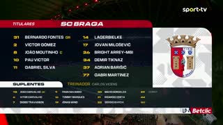 Braga x Estoril: Início de jogo