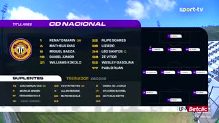 Nacional x Estrela Amadora: Início de jogo