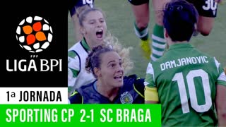 Liga BPI (1ª Jornada): Resumo Sporting CP 2-1 SC Braga