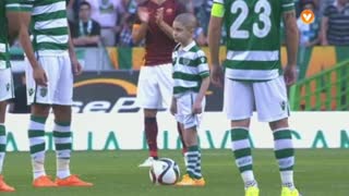 Gabriel dá pontapé de saída no jogo de apresentação do Sporting 