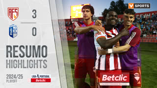 Playoff (Final): Resumo AVS 3-0 Vizela