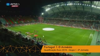 Seleção Nacional (Grupo I - Jornada 4): Resumo Portugal 1-0 Arménia