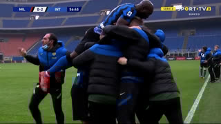 GOLO! Internazionale, L. Martínez aos 57', Milan 0-2 Internazionale