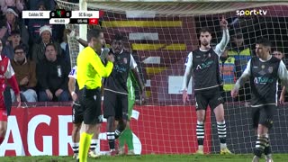 Caldas x Braga: Intervalo