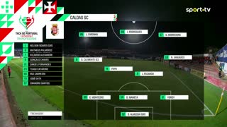 Caldas x Braga: Início de jogo
