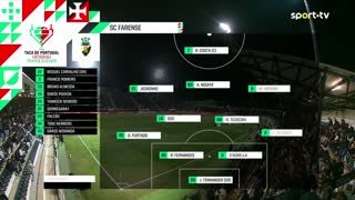 Farense x Benfica: Início de jogo