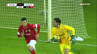 Santa Clara x Sporting: Intervalo